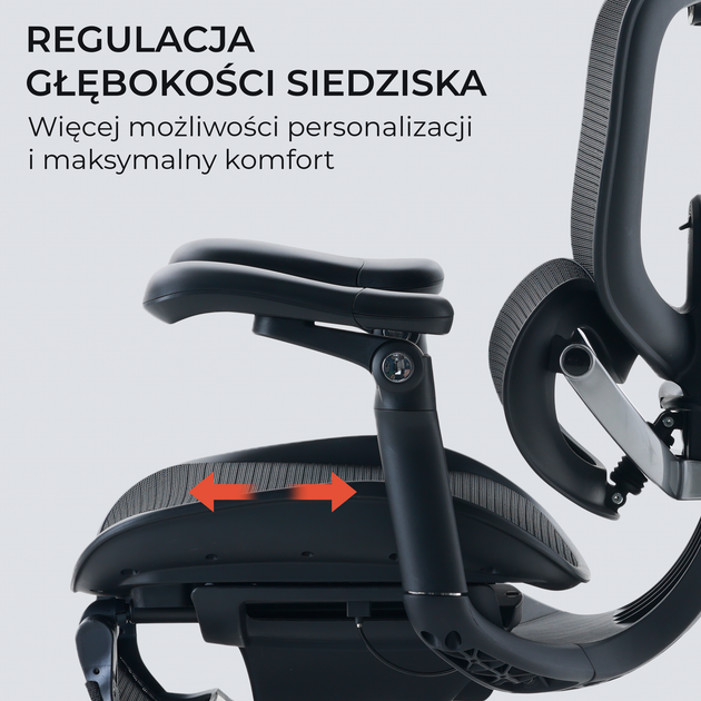 Fotel biurowy ergonomiczny Sihoo DORO C300 PRO V2 z podnożkiem Czarny (4820216980158) - Zdjęcie 8 Fotel biurowy ergonomiczny Sihoo DORO C300 PRO V2 z podnożkiem Czarny (4820216980158) - obraz 8