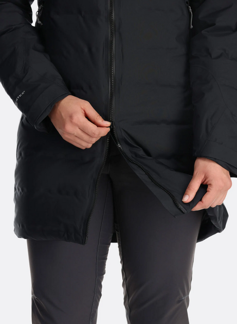Куртка Rab Valiance Parka W жіноча Black M чорна - Фото 6 Куртка Rab Valiance Parka W жіноча Black M чорна - изображение 6