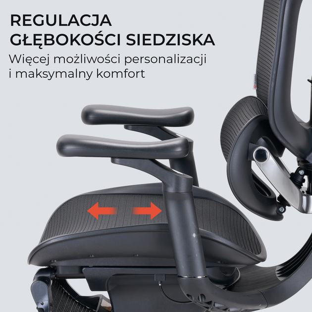 Fotel biurowy ergonomiczny Sihoo DORO C300 LITE V2 z podnóżkiem Czarny (4820216980110) - Zdjęcie 9 Fotel biurowy ergonomiczny Sihoo DORO C300 LITE V2 z podnóżkiem Czarny (4820216980110) - obraz 9