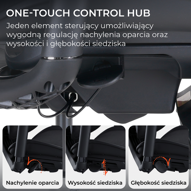 Fotel biurowy ergonomiczny Sihoo DORO C300 LITE V2 z podnóżkiem Czarny (4820216980110) - Zdjęcie 14 Fotel biurowy ergonomiczny Sihoo DORO C300 LITE V2 z podnóżkiem Czarny (4820216980110) - obraz 14