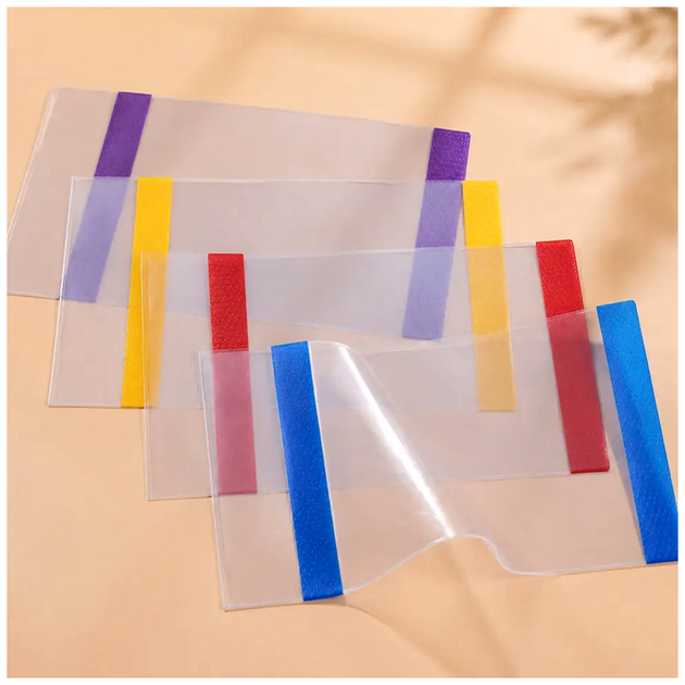 Обкладинка для книг і журналів А4 55x30,5 см прозора регульована набір 20 шт SQ-29767 - зображення 4