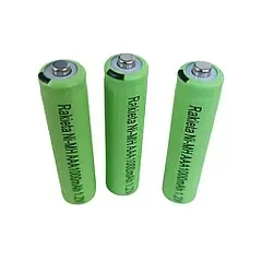 Мизинчиковый аккумулятор батарейка Rakieta Ni-MH AAА 1000 mAh 1.2v Зеленый - изображение 3