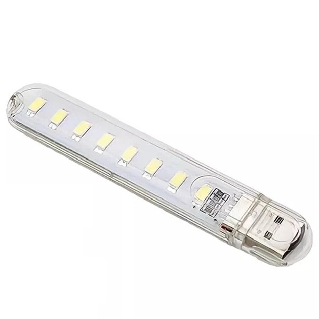 Светодиодный LED-фонарик USB-8LED компактная USB LED лампа с 8 светодиодами и ярким белым светом - Фото 1 Светодиодный LED-фонарик USB-8LED компактная USB LED лампа с 8 светодиодами и ярким белым светом - изображение 1