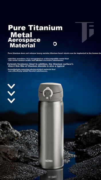 Термостакан THERMOS TCTG GD титановий 500мл подарунковий - зображення 7