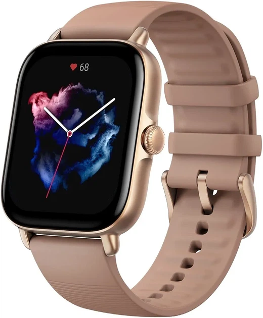 Amazfit GTS 3 Terra Rosa — женские умные часы, AMOLED 1,75", GPS, Alexa, 150+ спортивных режимов, фитнес-трекер, контроль пульса, SpO₂ и стресса, 5 ATM - изображение 2