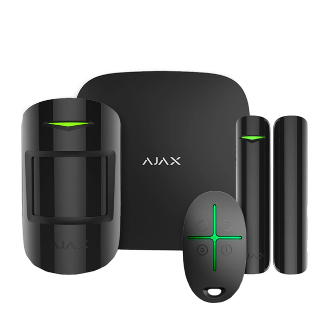 Комплект сигналізації Ajax StarterKit 2 Чорний - Фото 4 Комплект сигналізації Ajax StarterKit 2 Чорний - зображення 4
