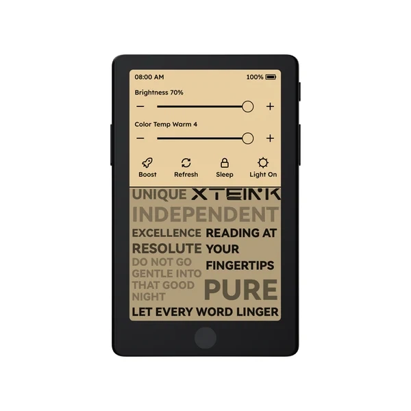 Електронна книга XTEINK X4 Pro, 4.3", E Ink 219 PPI, 16 ГБ, Wi-Fi, Bluetooth, підсвічування, 1100 мА·год - Фото 6 Електронна книга XTEINK X4 Pro, 4.3", E Ink 219 PPI, 16 ГБ, Wi-Fi, Bluetooth, підсвічування, 1100 мА·год - изображение 6