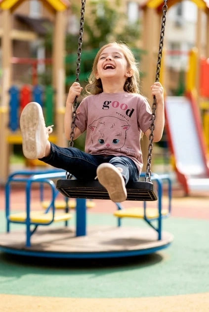 Футболка "Good Memories" с котенком Kiddo пудровый 122 см - Фото 1 Футболка "Good Memories" с котенком Kiddo пудровый 122 см - изображение 1
