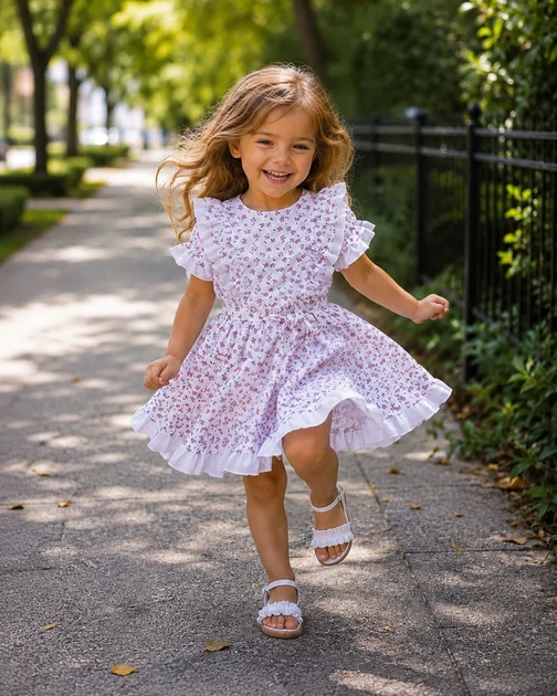 Платье Melody Kiddo белый 104 см - Фото 1 Платье Melody Kiddo белый 104 см - изображение 1