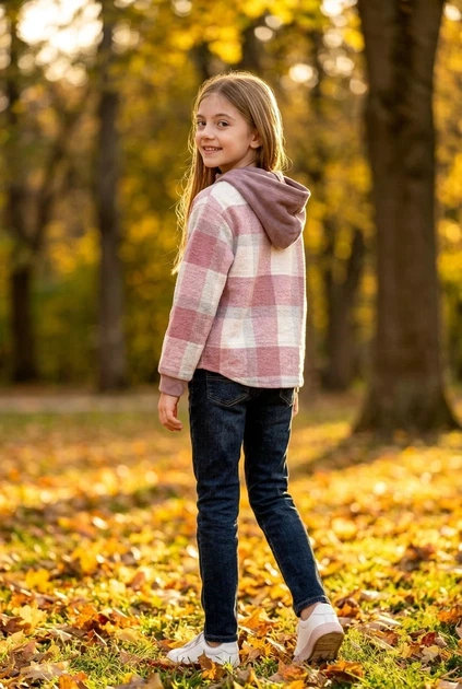 Кофта в клітинку з капюшоном для дівчинки Kiddo Рожевий розмір 134 (KIDDO-371095A04DD94F7985CA622997F43860) - Фото 2 Кофта в клітинку з капюшоном для дівчинки Kiddo Рожевий розмір 134 (KIDDO-371095A04DD94F7985CA622997F43860) - зображення 2