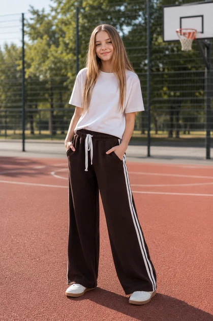 Штани Street Flex двонитка петля Kiddo Шоколад розмір 134 (KIDDO-17C0B61F710745F68BDC10C9D3E93F81) - Фото 1 Штани Street Flex двонитка петля Kiddo Шоколад розмір 134 (KIDDO-17C0B61F710745F68BDC10C9D3E93F81) - зображення 1