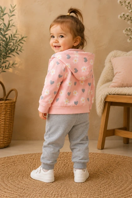 Комплект тройка Little Blossom Kiddo розовый 80 см - Фото 2 Комплект тройка Little Blossom Kiddo розовый 80 см - изображение 2