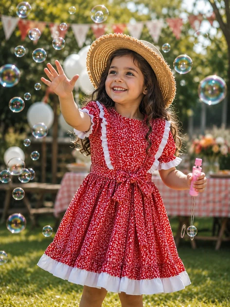 Платье Melody Kiddo красный 98 см - изображение 2