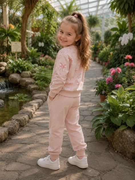 Комплект двойка “Sweet Bows” Kiddo пудровый 98 см - изображение 2