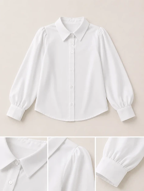 Сорочка Elegant Touch Kiddo Білий розмір 140 (KIDDO-9316BAEEBCD2438694FA7320DCB2F663) - Фото 3 Сорочка Elegant Touch Kiddo Білий розмір 140 (KIDDO-9316BAEEBCD2438694FA7320DCB2F663) - зображення 3