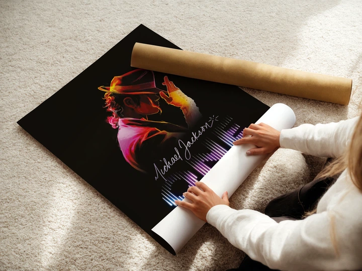 Постер Майкл Джексон, Michael Jackson, декор в кімнату меломана, A3 42×30 см (id3457) - зображення 3