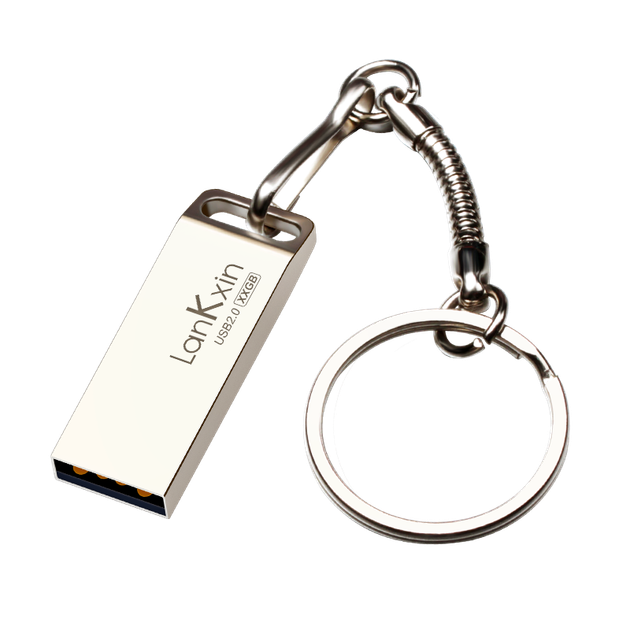 Флеш память USB Lankxin B8 16GB USB 2.0 Silver - изображение 4