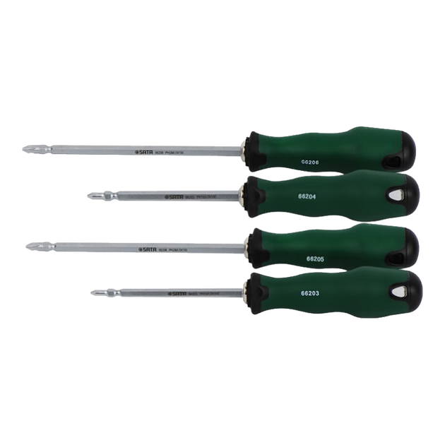 Двусторонняя отвертка Shida серии T PH2, 6 мм x 100 мм, артикул 66204 - изображение 4