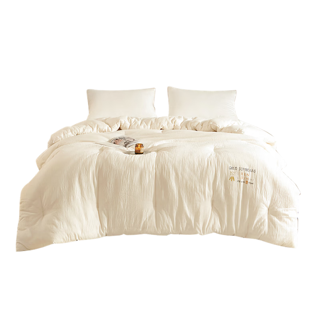 Одеяло Dohia Home Textiles класса А из чистого хлопка и сои, 35% соевого волокна, всесезонное, приблизительно 4,8 цзинь (2,4 кг), 230*229 см. - Фото 4 Одеяло Dohia Home Textiles класса А из чистого хлопка и сои, 35% соевого волокна, всесезонное, приблизительно 4,8 цзинь (2,4 кг), 230*229 см. - изображение 4
