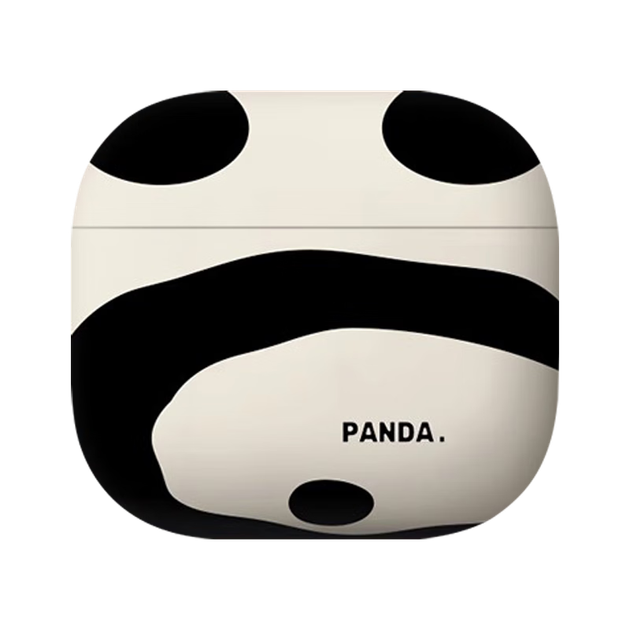 Чехол Yingkaida для AirPods 4 [Panda White], защитный чехол для наушников Apple, чехол для беспроводных Bluetooth-наушников, противоударный креативный нескользящий футляр для хранения. - изображение 4