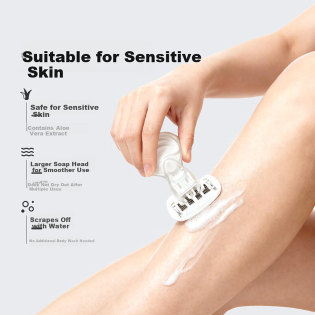 Бритва Ulike Hair Removal Partner Small Shell для удаления волос на губах, лице, подмышках и ногах. Портативный, безболезненный инструмент для интимной стрижки. - изображение 4