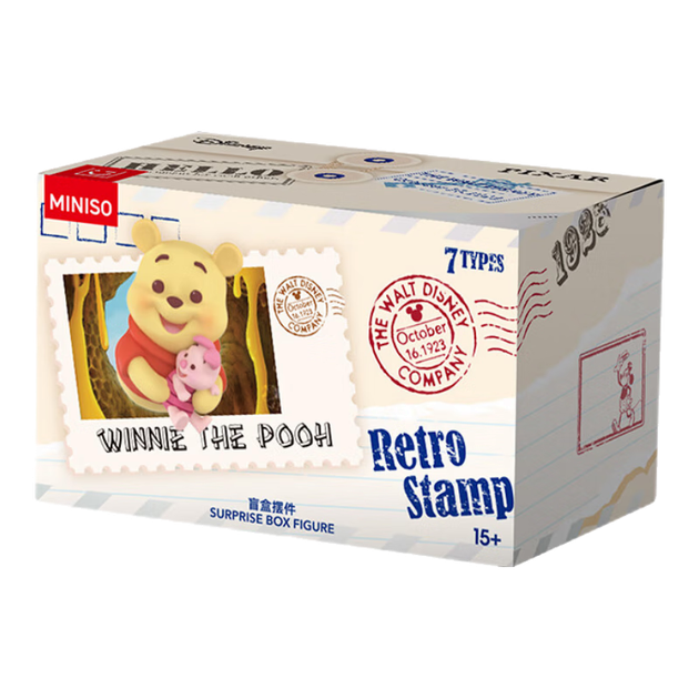 Фигурка MINISO Disney Retro Stamp Series в закрытой коробке, аксессуар для игрушки, украшение для рабочего стола, подарок на День учителя и день рождения. - изображение 4