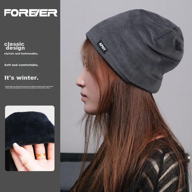Велосипедная кепка FOREVER, теплая защита для ушей, ветрозащитная, морозостойкая флисовая, велосипедный шлем для зимы, черный - Фото 7 Велосипедная кепка FOREVER, теплая защита для ушей, ветрозащитная, морозостойкая флисовая, велосипедный шлем для зимы, черный - изображение 7