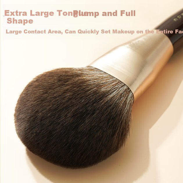 Кисть для рассыпчатой пудры Rownyeon Gesang Flower Loose Powder Brush, большая, с мягким пушистым ворсом в форме языка, предназначенная для фиксации макияжа. - изображение 6