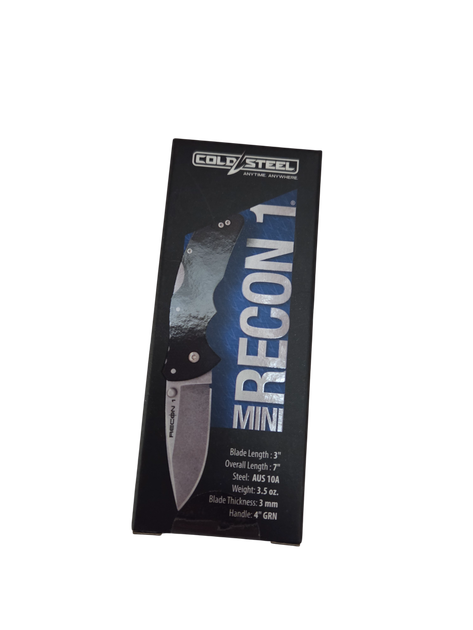 Кишеньковий ніж Cold Steel Mini Recon 1 SP CS-27BAS - Фото 9 Кишеньковий ніж Cold Steel Mini Recon 1 SP CS-27BAS - изображение 9