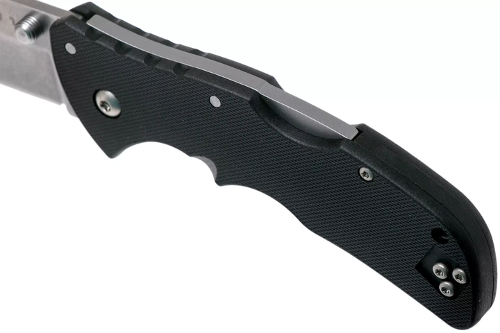 Ніж складаний Cold Steel Mini Recon 1 Tanto Point, замок Tri-Ad Lock, лезо Plain Stonewashed AUS-10A, руківя Black GRN, Тайвань, CS-27BAT - Фото 8 Ніж складаний Cold Steel Mini Recon 1 Tanto Point, замок Tri-Ad Lock, лезо Plain Stonewashed AUS-10A, руківя Black GRN, Тайвань, CS-27BAT - изображение 8