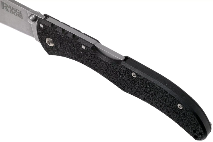 Ніж складаний Cold Steel Range Boss, замок Tri-Ad Lock, лезо Plain Stonewashed 4116, руківя Black Zy-Ex, Тайвань, CS-20KR5 - Фото 6 Ніж складаний Cold Steel Range Boss, замок Tri-Ad Lock, лезо Plain Stonewashed 4116, руківя Black Zy-Ex, Тайвань, CS-20KR5 - изображение 6