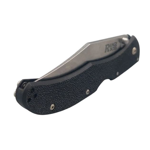 Ніж складаний Cold Steel Range Boss, замок Tri-Ad Lock, лезо Plain Stonewashed 4116, руківя Black Zy-Ex, Тайвань, CS-20KR5 - Фото 7 Ніж складаний Cold Steel Range Boss, замок Tri-Ad Lock, лезо Plain Stonewashed 4116, руківя Black Zy-Ex, Тайвань, CS-20KR5 - изображение 7