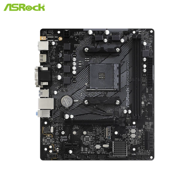 Материнська плата ASRock B550M-HDV (sAM4, AMD B550, DDR4, mATX) - зображення 3