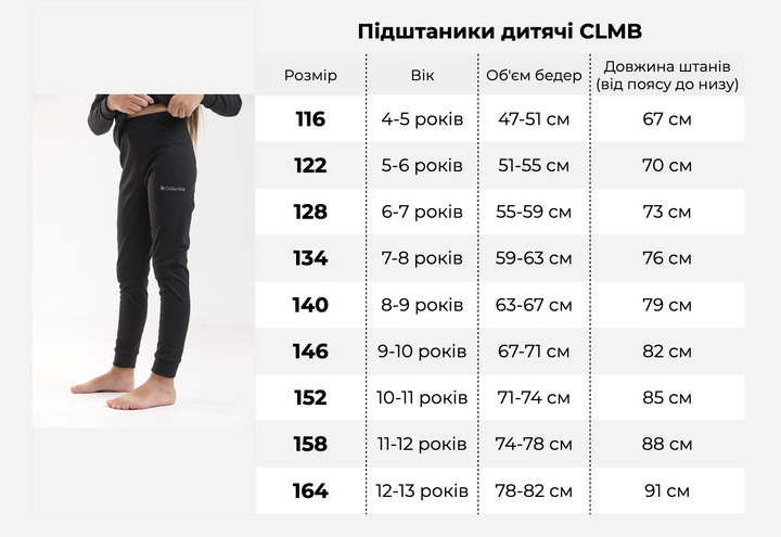 Детские теплые подштаники на флисе, термоштаны для мальчика и девочки, черные в размере 152 - изображение 6