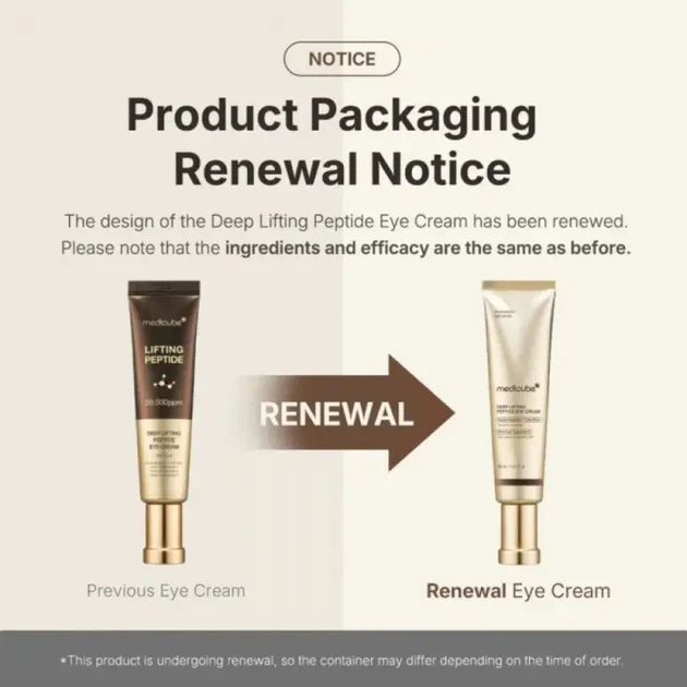 Подтягивающий крем для контура глаз с пептидным комплексом Medicube Deep Lifting Peptide Eye Cream - изображение 2