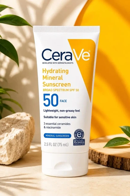 Зволожувальний сонцезахисний крем для обличчя Cerave SPF 50 - зображення 2