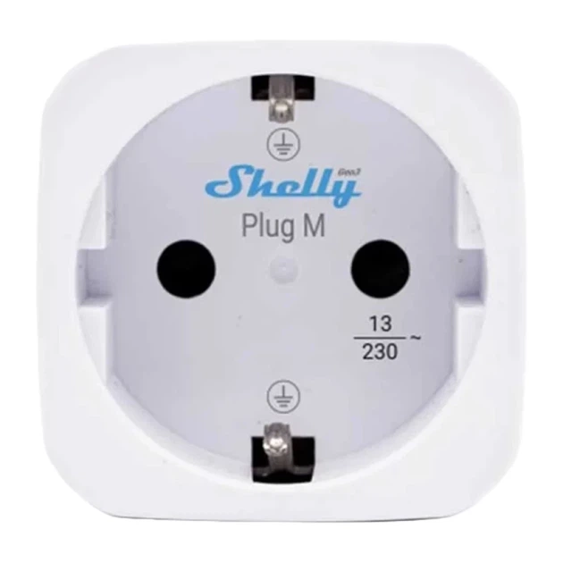Розумна розетка Shelly Plug M Gen3 Wi-Fi White (S3PL-30110EU) - Фото 4 Розумна розетка Shelly Plug M Gen3 Wi-Fi White (S3PL-30110EU) - зображення 4
