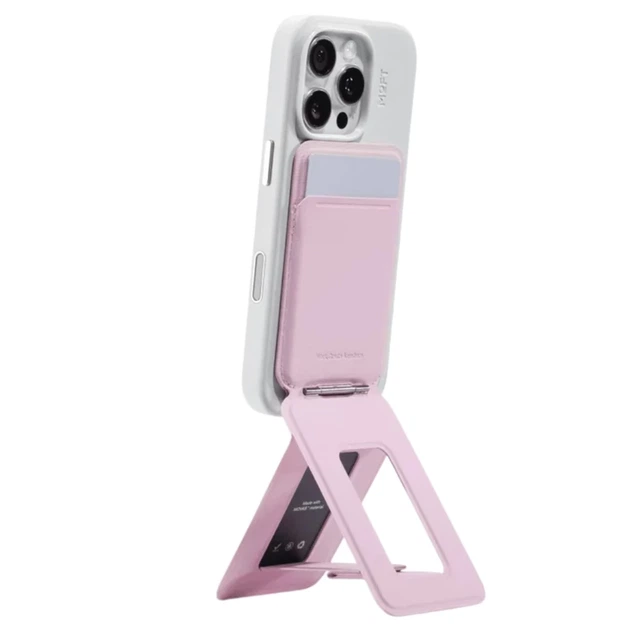 Магнитный кошелек и подставка Moft Movas Tripod MagSafe Pink (MS027WA-1-ME-BLPK) - Фото 2 Магнитный кошелек и подставка Moft Movas Tripod MagSafe Pink (MS027WA-1-ME-BLPK) - изображение 2