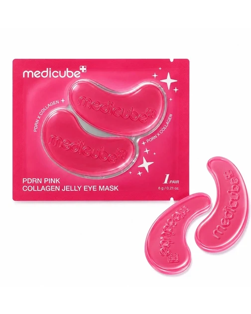 Гидрогелевые патчи под глаза Medicube PDRN Pink Collagen Jelly Eye Mask, 1 пара - Фото 5 Гидрогелевые патчи под глаза Medicube PDRN Pink Collagen Jelly Eye Mask, 1 пара - изображение 5