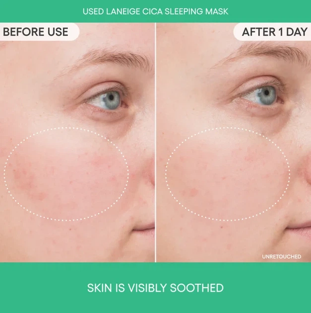 Ночная маска для лица LANEIGE Cica Sleeping Mask - Фото 4 Ночная маска для лица LANEIGE Cica Sleeping Mask - изображение 4