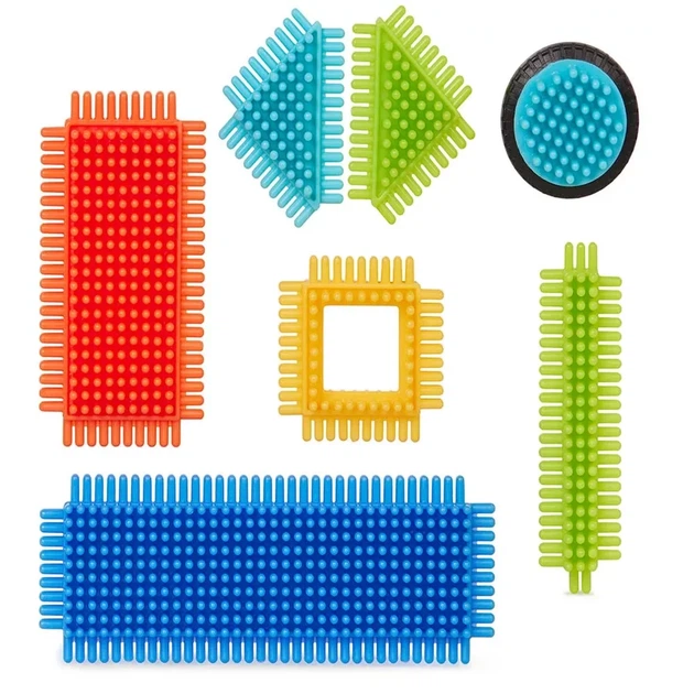 Конструктор Battat Lite Bristle Blocks Будівельник 36 дет (BT3099Z) - Фото 3 Конструктор Battat Lite Bristle Blocks Будівельник 36 дет (BT3099Z) - зображення 3