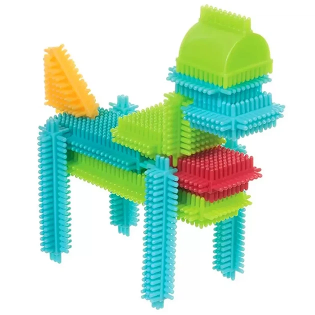Конструктор Battat Lite Bristle Blocks Строитель 56 дет (BT3070Z) - изображение 4