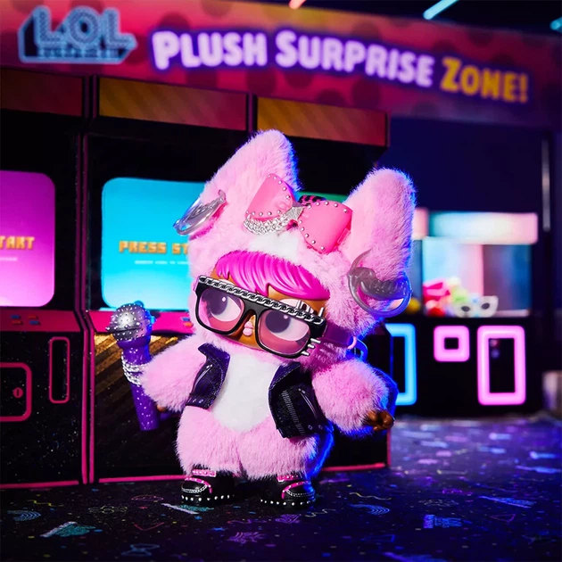 Кукла на подвесе L.O.L. Surprise! Plush Surprise Пушистый маскарад Киса Рокер (249498-1) - изображение 5