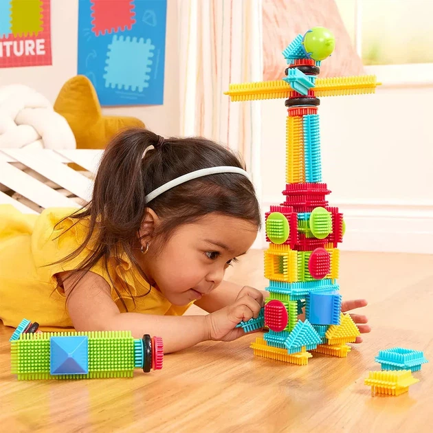 Конструктор Battat Lite Bristle Blocks Строитель 56 дет (BT3070Z) - изображение 5