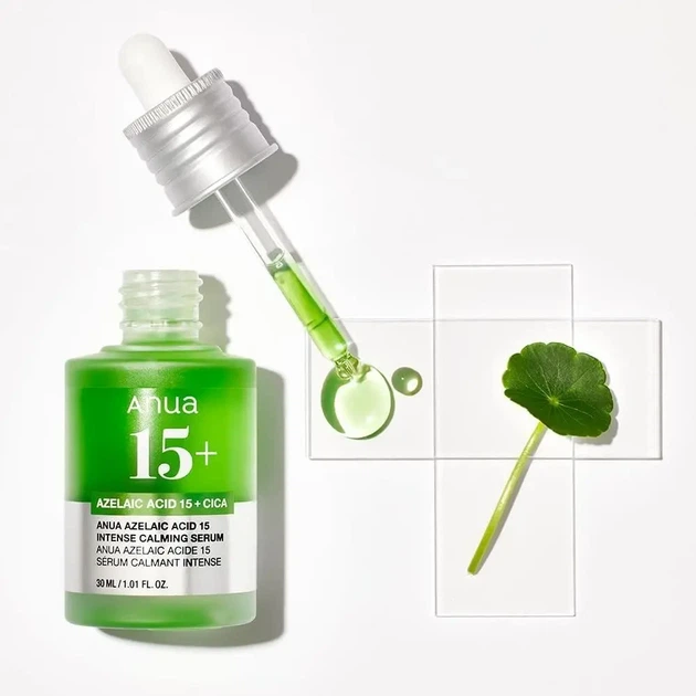Сыроватка для лица ANUA Azelaic Acid 15 Intense Calming Serum 30 мл - Фото 4 Сыроватка для лица ANUA Azelaic Acid 15 Intense Calming Serum 30 мл - изображение 4