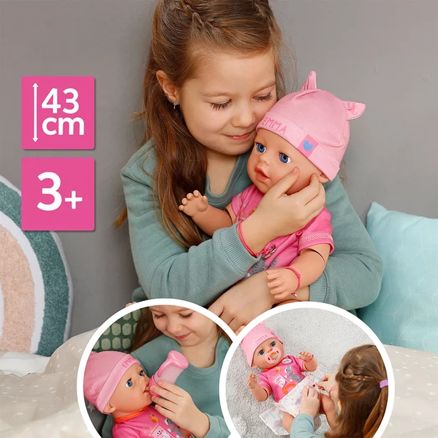 Лялька Baby Born Click and Play Емма 43 см з аксесуарами (839966) - зображення 8