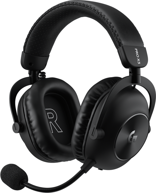 Наушники Logitech G PRO X3 LIGHTSPEED Wireless Gaming Headset Black (981-001740) - Фото 1 Наушники Logitech G PRO X3 LIGHTSPEED Wireless Gaming Headset Black (981-001740) - изображение 1