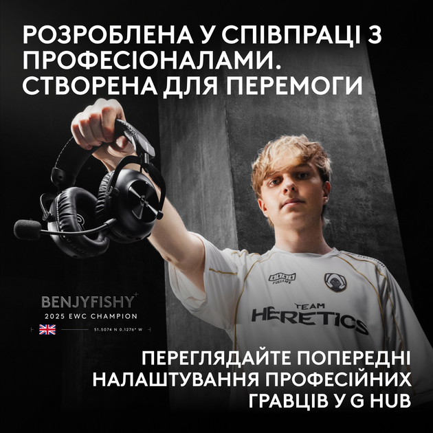 Наушники Logitech G PRO X3 LIGHTSPEED Wireless Gaming Headset Magenta (981-001756) - Фото 7 Наушники Logitech G PRO X3 LIGHTSPEED Wireless Gaming Headset Magenta (981-001756) - изображение 7