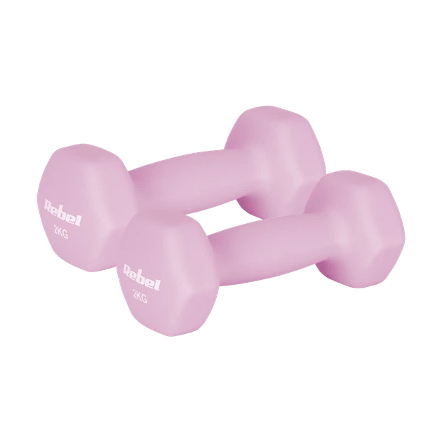 Гантели REBEL ACTIVE Neoprene HEX 2x2kg (RBA-2330-2) - Фото 1 Гантели REBEL ACTIVE Neoprene HEX 2x2kg (RBA-2330-2) - изображение 1