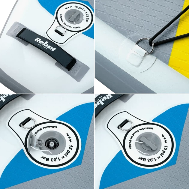 Дошка SUP REBEL ACTIVE RBA4500 White - Фото 9 Дошка SUP REBEL ACTIVE RBA4500 White - зображення 9